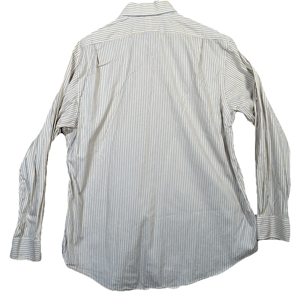 Polo Ralph Lauren Regent Custom Fit L/S Yellow Strip Button Dwn Shirt 17.5 34/35 - Picture 3 of 9